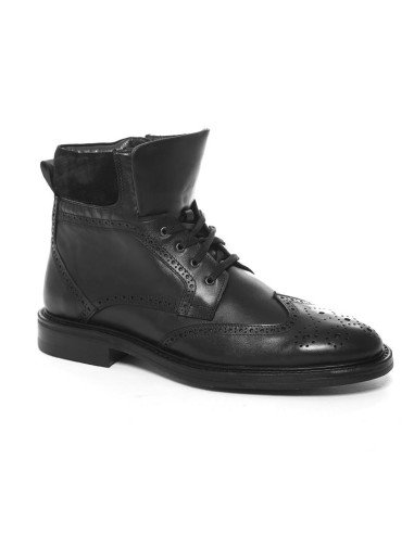 Bottine de peau le noir NISTAL-NEGRO