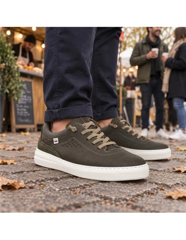 baskets nubuck vert NITOVI-KAKI