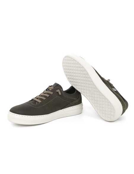 Green nubuck sneakers