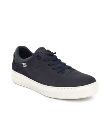 Blue nubuck sneakers