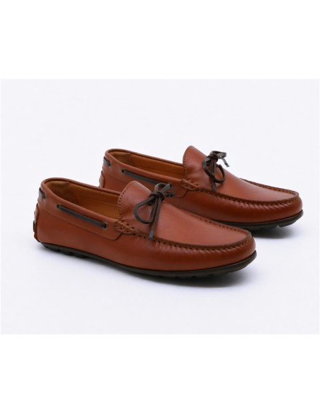 Mocassin de peau marron NOLAVI-CUERO