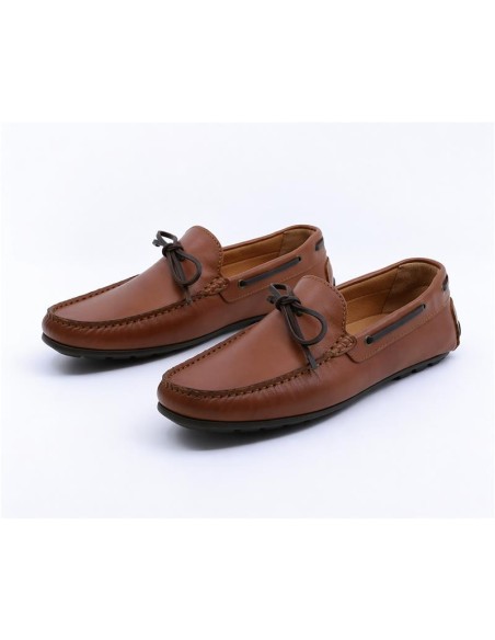 Mocassin de peau marron NOLAVI-CUERO