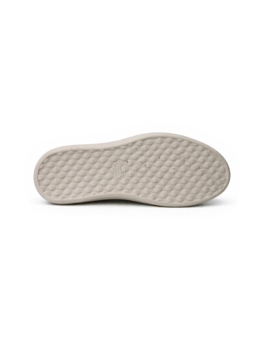 Sneakers de nobuck liso color beige