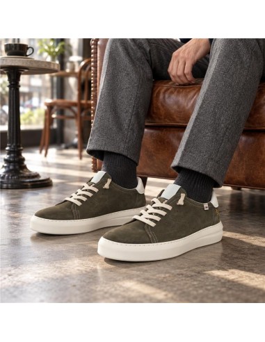baskets nubuck vert NUCATI-GREEN