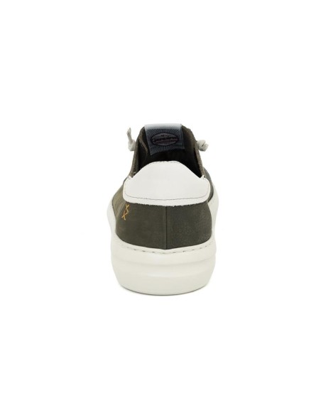 Green nubuck sneakers
