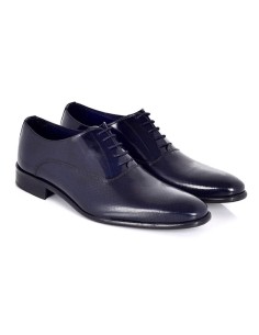 Oxford de piel con plantilla extraible color azul 2