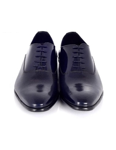 Oxford de piel con plantilla extraible color azul