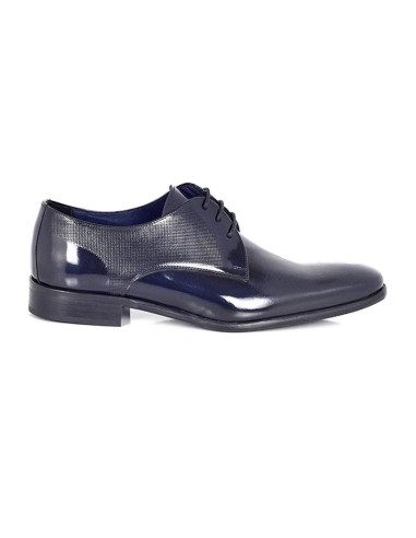 Derby de piel con plantilla extraible color cuero