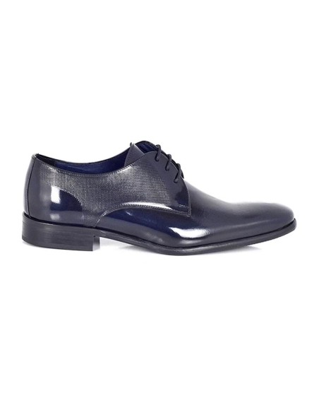 Derby de piel con plantilla extraible color cuero