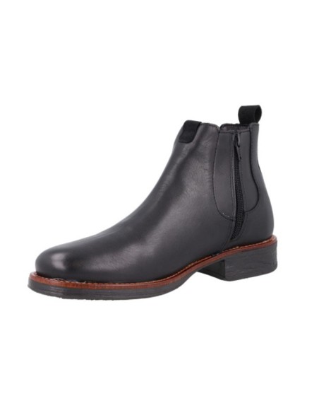 bottines chelsea de peau le noir PALIMENS-NEGRO