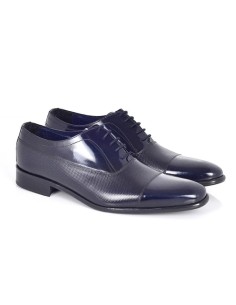 Blue leather Oxford 2