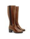 light brown leather women's boots W-NADMEN-CUERO