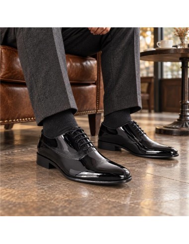 Oxford de charol con plantilla extraible color negro