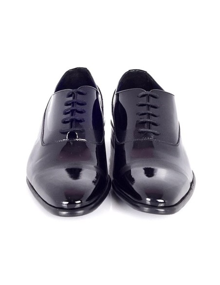 Black patent Oxford