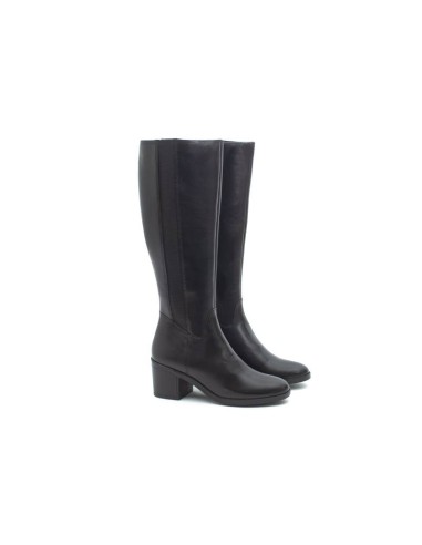 black leather women's boots W-NADMEN-NEGRO