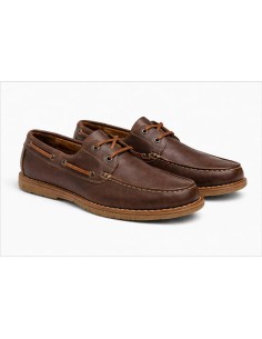 Light Brown leather boat shoe 2