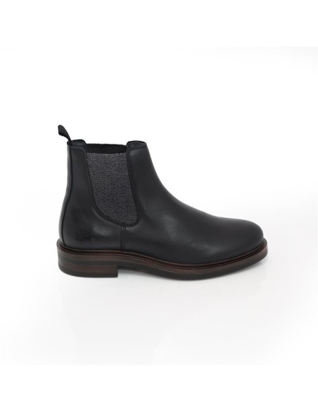 bottines chelsea de peau le noir PANUCA-BLACK