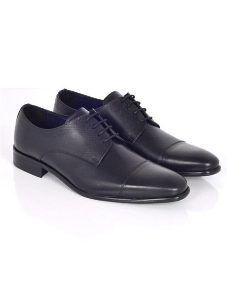 Derby de piel con plantilla extraible color negro