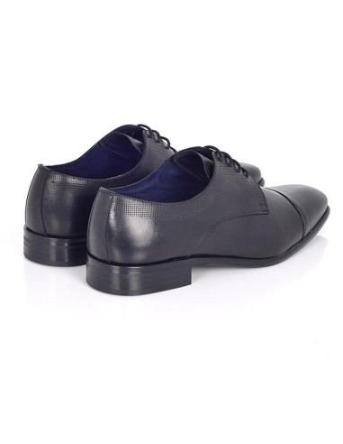 Derby de piel con plantilla extraible color negro