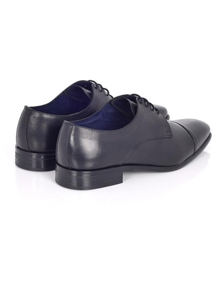 Derby de piel con plantilla extraible color negro