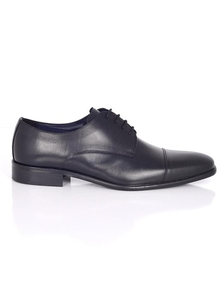 Derby de peau le noir PAREL-BLACK
