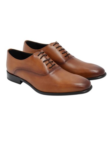 Oxford de piel con plantilla extraible color cuero
