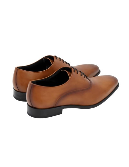 Oxford de piel con plantilla extraible color cuero