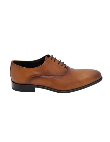 Oxford de piel con plantilla extraible color cuero