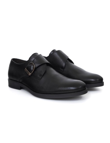 chaussure avec boucle de peau le noir PEROLA-NEGRO