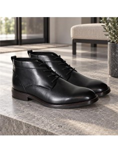 Bottine de peau le noir PIMARA-BLACK