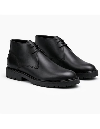 Bottine de peau le noir POCHUKA-BLACK