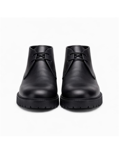 Black leather boot