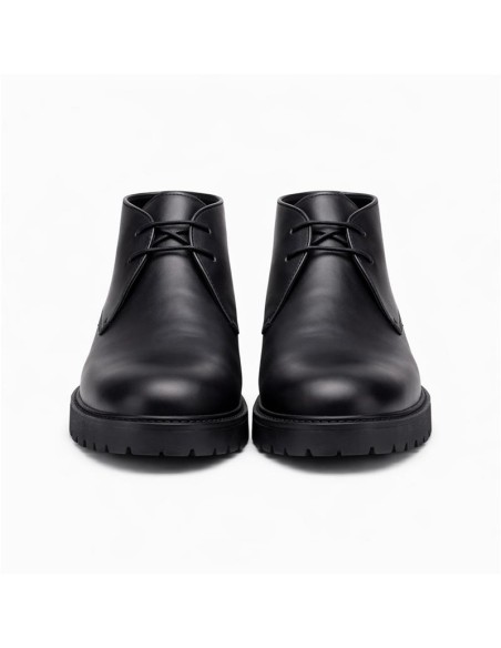Bottine de peau le noir POCHUKA-BLACK