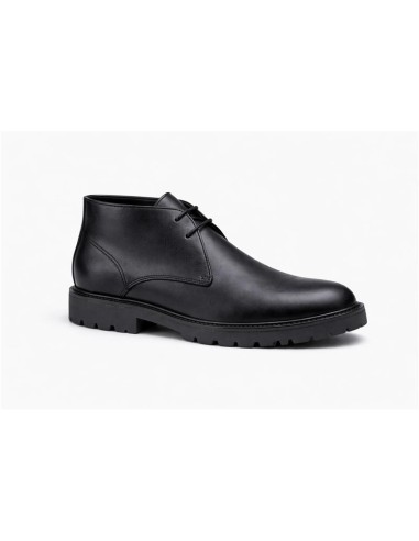 Bottine de peau le noir POCHUKA-BLACK