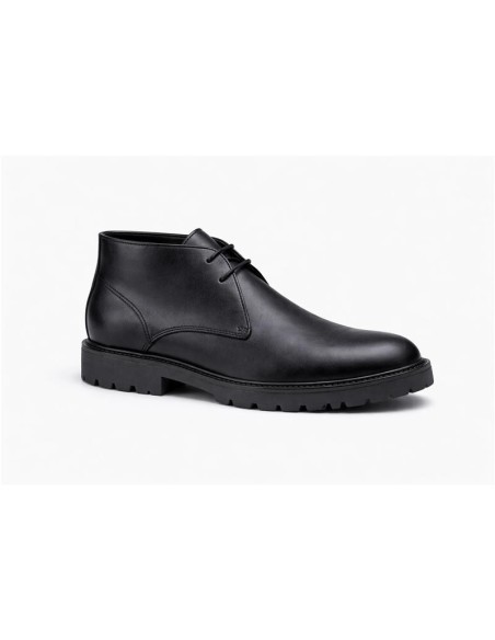 Bottine de peau le noir POCHUKA-BLACK