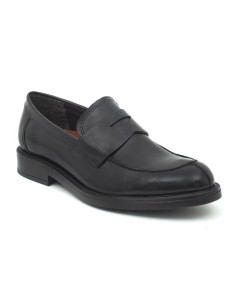Mocasín de piel con antifaz color negro 2