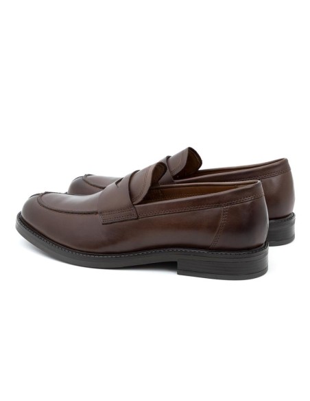 Mocassin de peau marron PRASUR-BROWN
