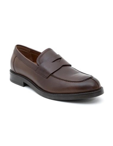 Mocassin de peau marron PRASUR-BROWN