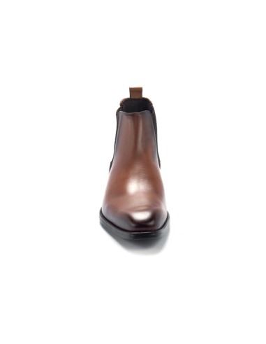 Black leather chelsea boots