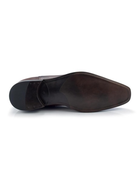 Black leather chelsea boots