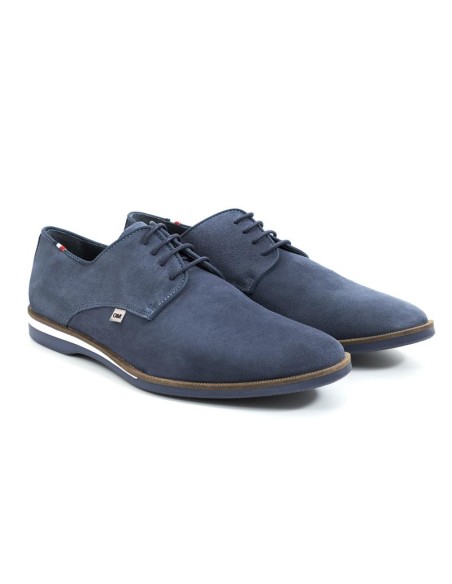 Casual derby suède bleu SAMUKA-JEANS