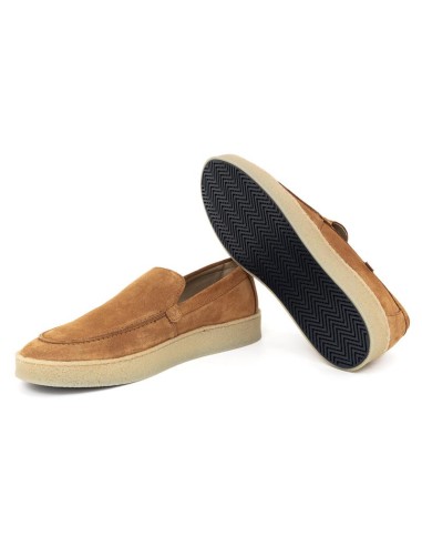Mocassin suède chameau SARU-CAMEL