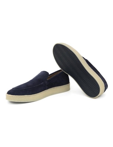 Mocassin suède bleu SARU-NAVY