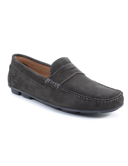 Mocassin suède gris SAYOR-GRIS