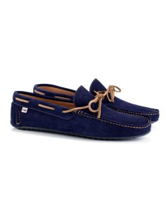 Mocassin suède bleu SEAN-AZUL