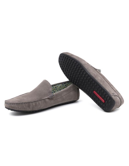 Mocassin suède gris SEMISA-GRIS