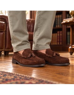 Light Brown suede moccasin