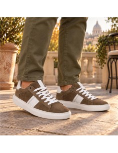 baskets suède blanc SIBOSA-CUERO
