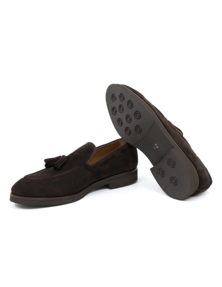 Mocassin suède marron SIMELIS-MARRON