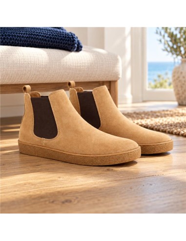 Light Brown suede chelsea boots